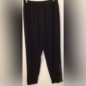 Everlane black ankle pants with zipper detail size 6